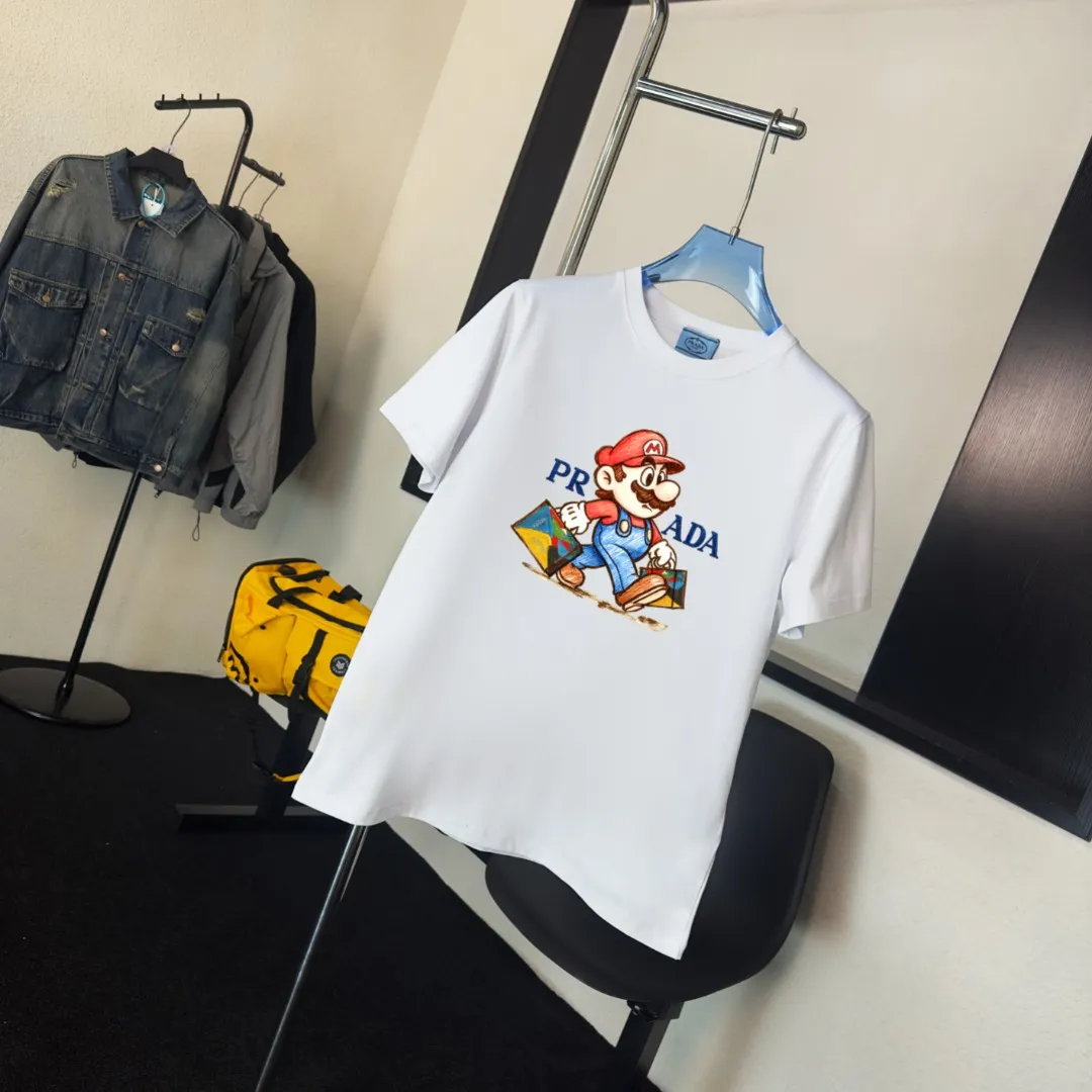 P80💰💫〖 —PRADA~ — 〗2026New Arrival Quality T , Versatile Quality ！ ‼ 32 250G ‼ ， ， ， ， T 🤪 Sizes：S-M-L-XL-2XL ：Black，White， Same Style